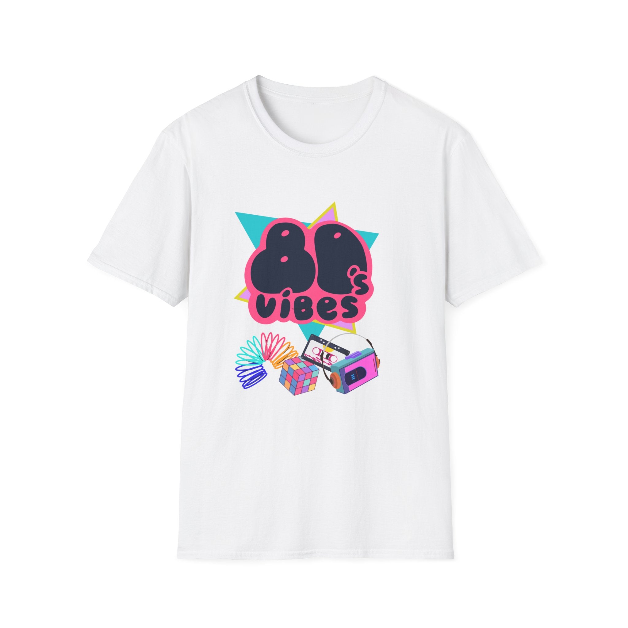 80's Vibes Shirt, Unisex Softstyle T-Shirt
