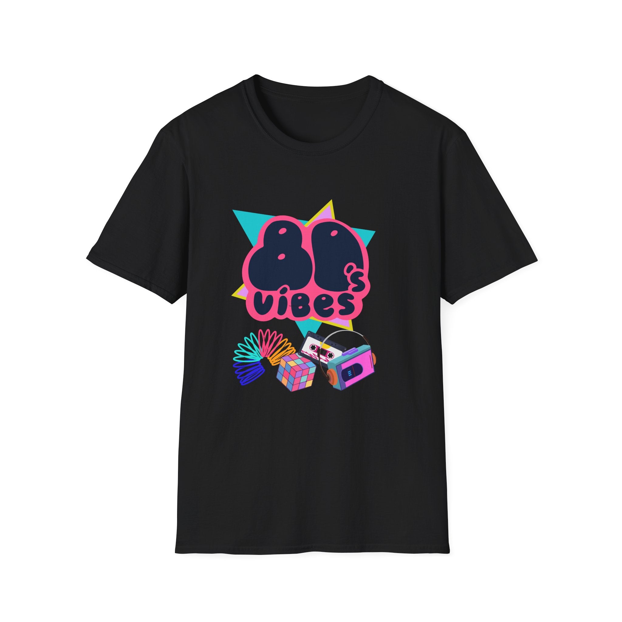 80's Vibes Shirt, Unisex Softstyle T-Shirt