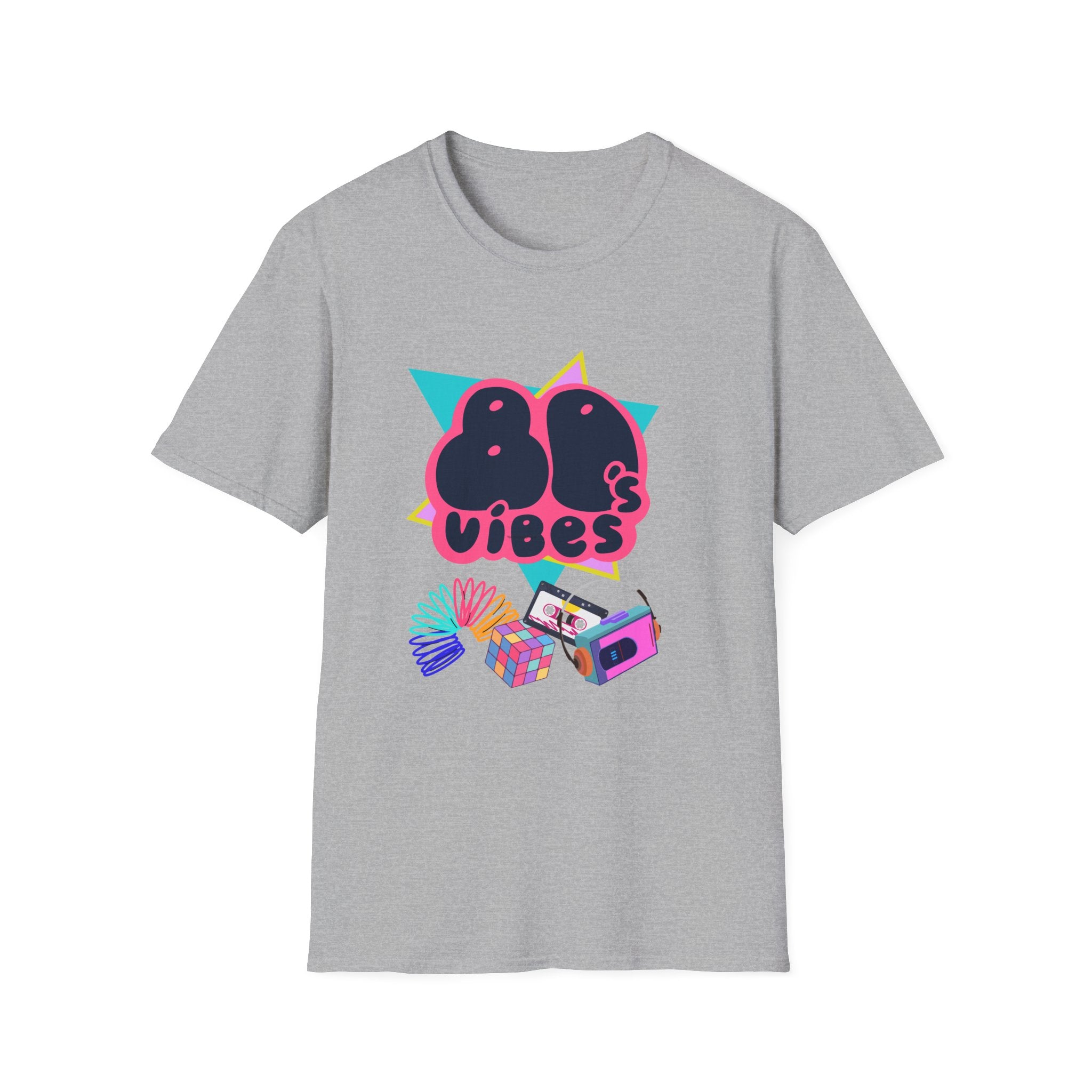 80's Vibes Shirt, Unisex Softstyle T-Shirt