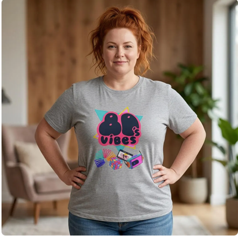 80's Vibes Shirt, Unisex Softstyle T-Shirt